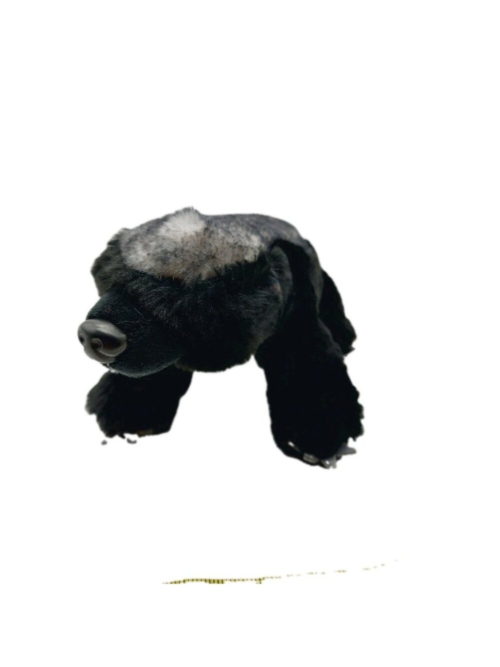 Honey Badger Plush Stuffed Animal Black Grey 14" Length